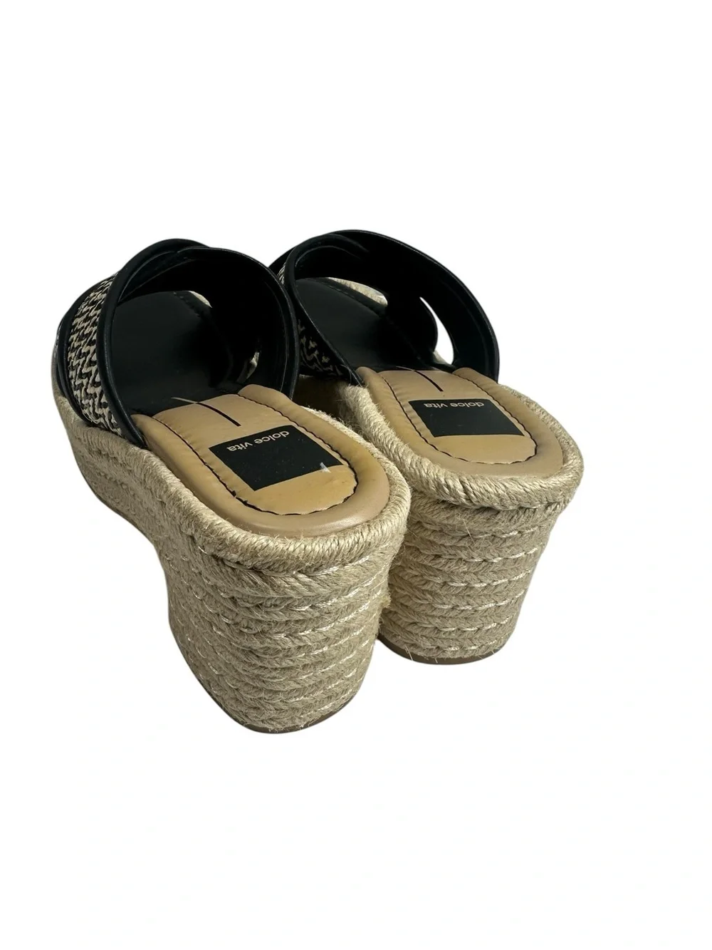 DOLCE VITA  Eldora Women's 7.5 Platform Espadrille Heel Cross Strap Sandal
